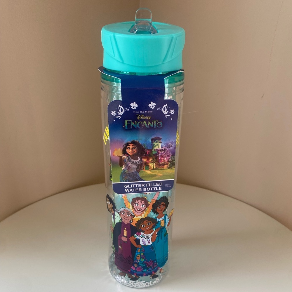 Disney Encanto Glitter Filled Water Bottle